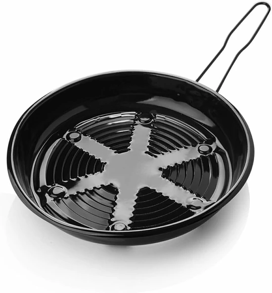 Saplı Profesyonel Emaye Közleme Tavası (Kestanematik) - 3