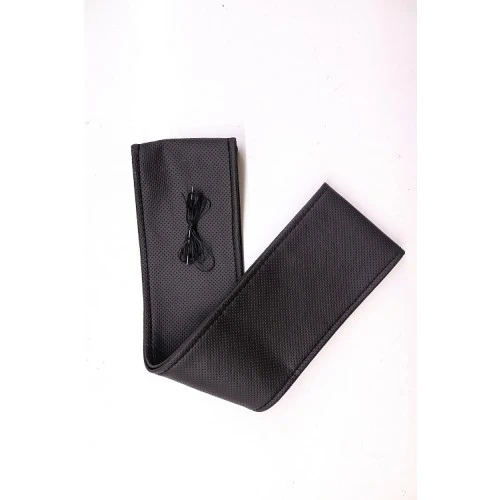 Toyota Avensis  (2004-2008)   Uyumlu Direksiyon Kılıfı Dikmeli Siyah Vinil Siyah Nakışlı ürün görseli 1