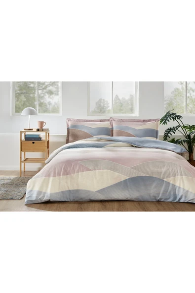 Özdilek Moderno Wave Çift Kişilik Nevresim Takımı - Kahve - 4