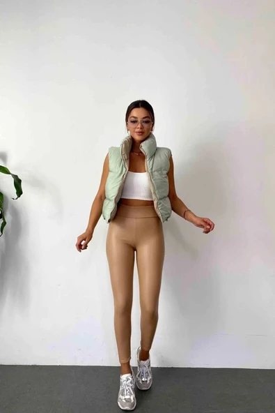 Kadın Yüksek Bel Içi şardonlu Fırsat ürün Toparlayıcı Tayt - 10