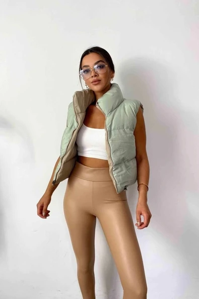 Kadın Yüksek Bel Içi şardonlu Fırsat ürün Toparlayıcı Tayt - 8