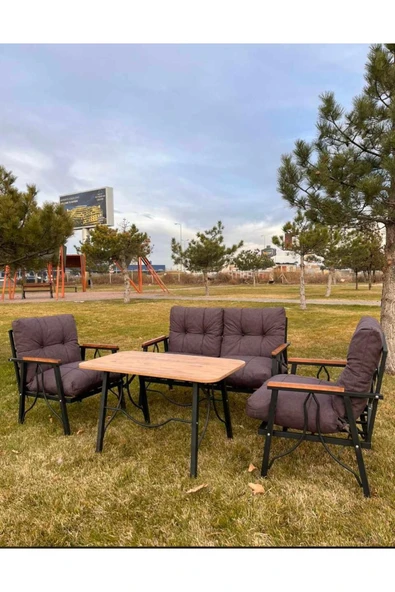 Zigonzi Mocha 2+1+1 Çay Seti, Bahçe, Balkon Takımı - 2
