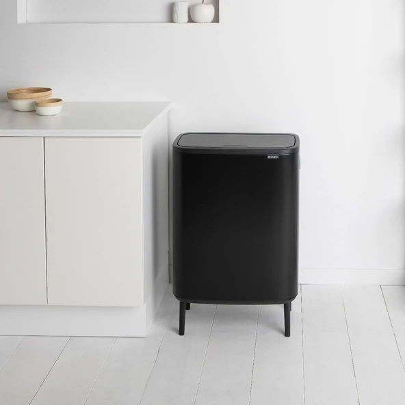Brabantia Çöp Kutusu 60 Lt Bo Touch Dokunmatik Kapak Matt Siyah - Resim 2