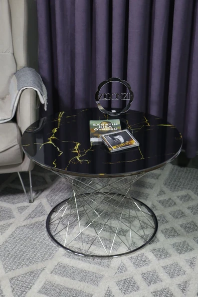 Zigonzi Siyah Şimşek Desen, Pota Model, Orta Sehpa - 2