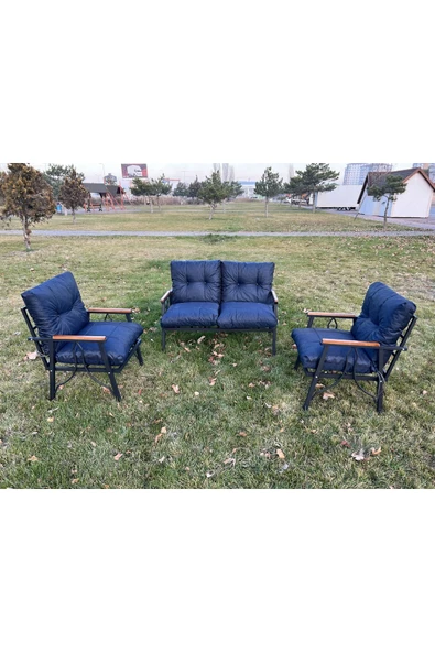 Zigonzi Transparan 2+1+1 Bahçe Mobilyası Balkon Takımı - 6