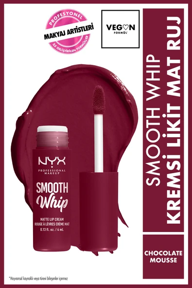 Smooth Whip Kremsi Likit Mat Ruj - Chocolate Mousse
