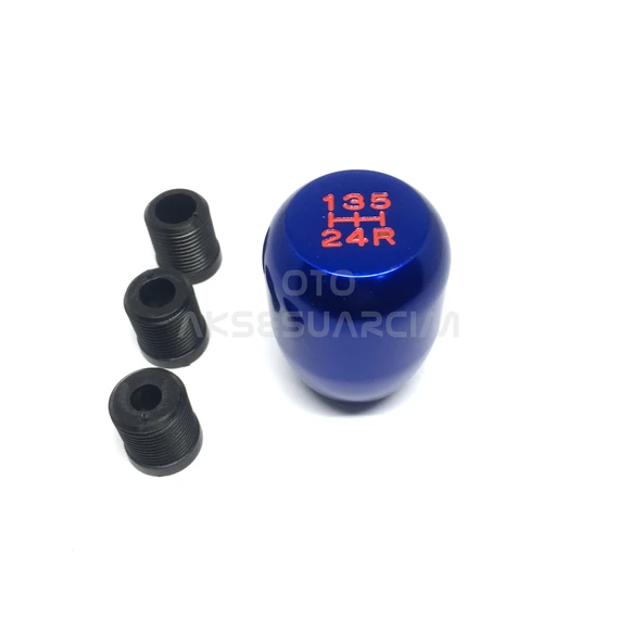 Metal Manuel Vites Topuzu Mavi - 3