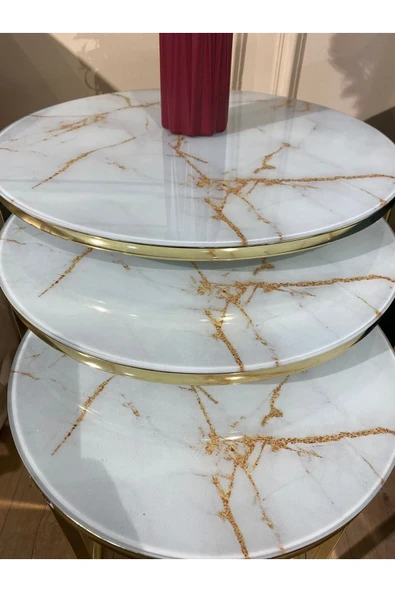Zigonzi Camlı Zigon Sehba Metal Zigon Sehba Modern Sehba Gold Zigon Sehba - 2