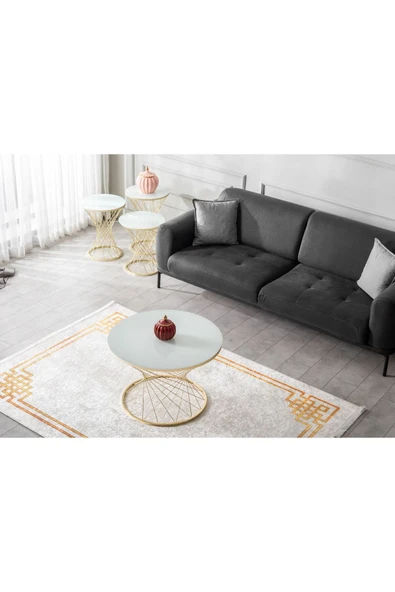 Zigonzi Deeport Luxury 4parça Hasir Kum Saaati̇ Zi̇gon Sehpa - 3