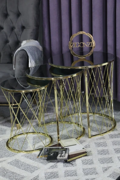 Zigonzi Füme Aynalı Gold Metal, Hasır C Zigon