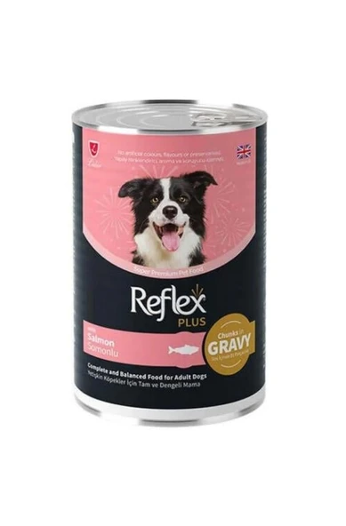 Reflex Plus Gravy Somonlu Et Parçacıklı Köpek Konservesi 400 Gr