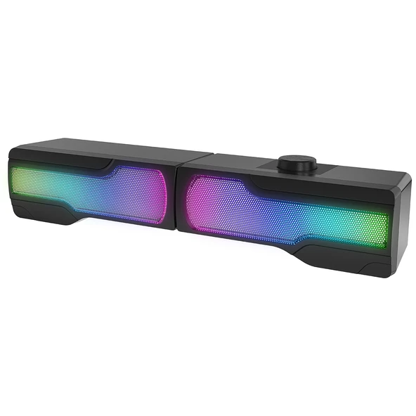 Rampage Arty X13 2.0 Bluetooth'lu Rms 3W*2 RGB Işıklı Multimedia Usb 5V 45dB Gaming Oyuncu Speaker - 7