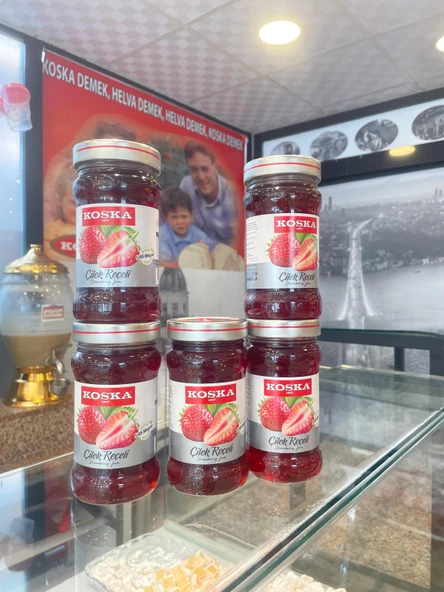 KOSKA ÇİLEK REÇELİ 380 GR KOLİ 12 ADET - 5