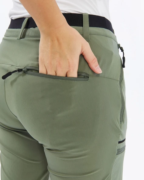 Mapamyumco Quick Dry Kadın Trekking Pantolon-YEŞİL - 8