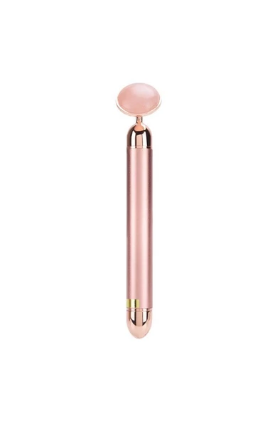 Titreşimli Güzellik Masaj Kalemi Doğal Pink Jade (Yeşim) Taş, Pembe Çubuk - 5