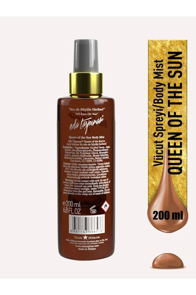 Eda Taşpınar Queen Of The Sun Body Mist Vücut Spreyi 200ml. - 2