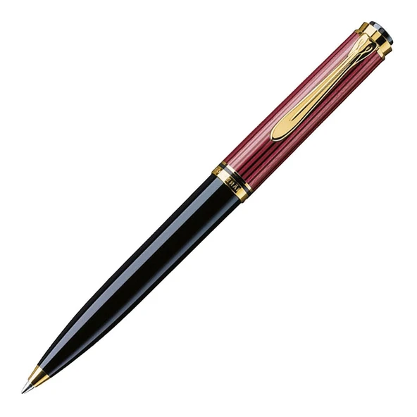 Pelikan Souveran K600 Tükenmez Kalem Bordo-Siyah