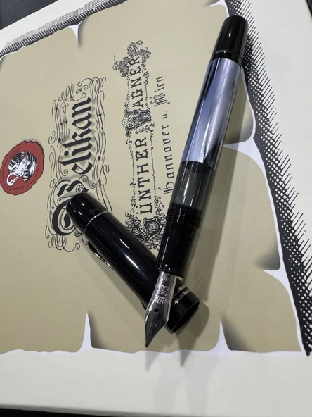 Pelikan M101N Dolma Kalem Grey-Blue Special Edition - 6