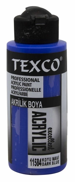 Texco Excellent Akrilik Boya 11584-Koyu Mavi 110 cc ürün görseli 1