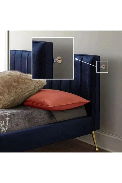 Yatak Baza Başlık Sabitleme Aparatı Ses Ve Sallanma Titreşim Önleyici Eşya Sabitleme 2 Adet - 5