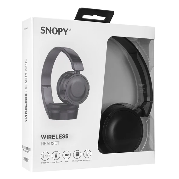 Snopy SN-XBK33 BATTY Siyah TF Kart Özellikli Bluetooth Kulaklık - 6