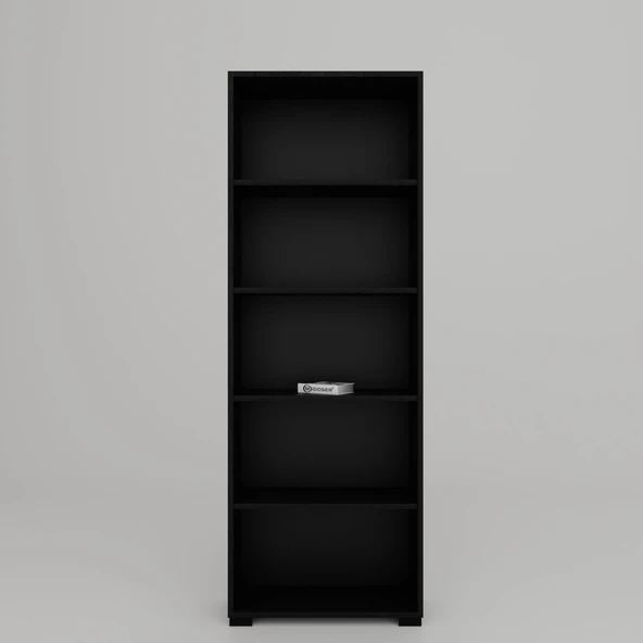 Midoser Lucas Serisi Siyah 5 Raflı Kitaplık - 5