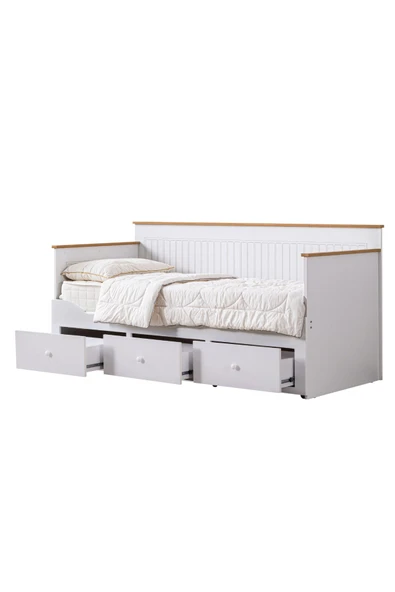 Yavrulu Karyola, Marmaris Divan Karyola Çekmeceli Açılır Çift Kişilik Karyola + Soft Yatak - 5