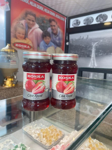 KOSKA ÇİLEK REÇELİ 380 GR KOLİ 12 ADET - 2