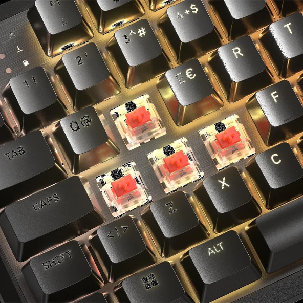 Corsair K70 CORE TKL RGB MLX Red V2 Switch Mekanik Türkçe Siyah Kablolu Gaming Klavye - 2