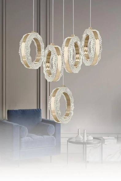 Eray Aydınlatma 1105-4+1 5li Sarkıt Led Avize