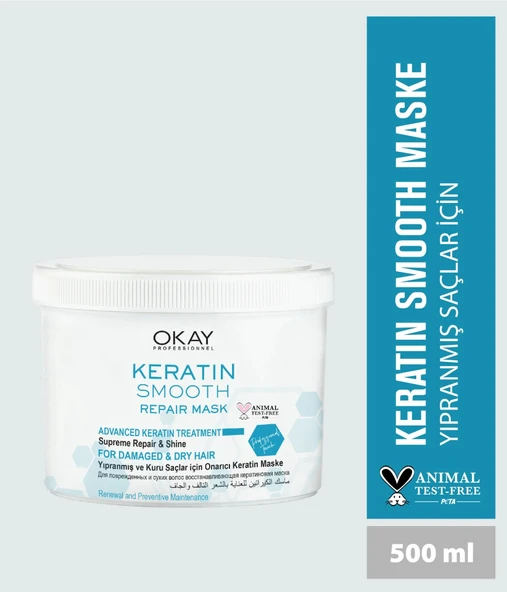 OKAY PROF. KERATIN SMOOTH ONARICI MASKE 500 ML