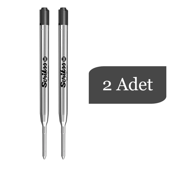 Scrikss Standart Dev Refil Kalem Yedeği Siyah 2 Adet
