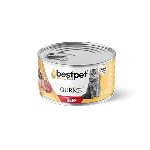 BestPet Gurme Jelly Biftekli Tahılsız Yetişkin Kedi Konservesi 85 Gr ürün görseli