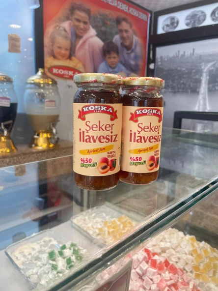 KOSKA ŞEKER İLAVESİZ KAYISI REÇELİ 270 GR 1 ADET - 2