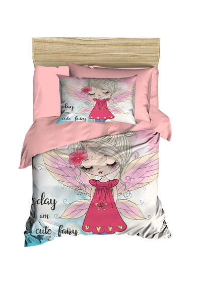 Dijital Baskılı 3d Pamuklu Yenidoğan Bebek Nevresim Takımı Angel Today - 2