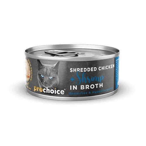 Pro Choice Hypo-Allergenic Sos İçinde Tavuklu ve Karidesli Tahılsız Yetişkin Kedi Konservesi 70 Gr - 1
