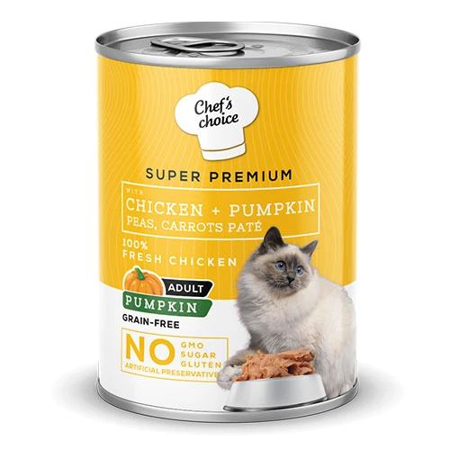 Chefs Choice Pumpkin Pate Chicken Tavuklu Balkabaklı Tahılsız Ezme Yetişkin Kedi Konservesi 400 Gr