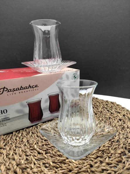 Paşabahçe Echo 12 Parça 6 Kişilik Çay Seti (420181-54321)