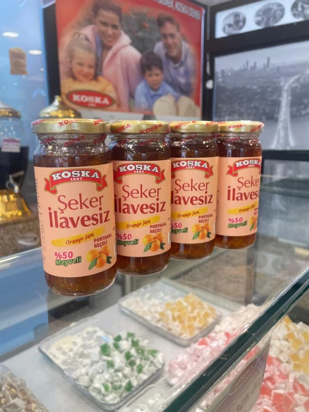 KOSKA ŞEKER İLAVESİZ PORTAKAL REÇELİ 270 GR KOLİ 12 ADET - 3