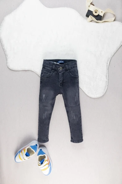 Bayrama Özel 3’lü Çocuk Kot Takım I Şık ve Rahat Kombin I Erkek Çocuk Takım I Denim Kombin (1 Beden Büyük Almanız Önerilir) - 5