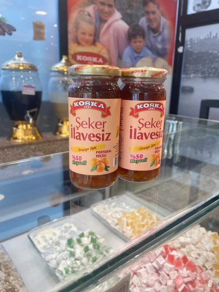 KOSKA ŞEKER İLAVESİZ PORTAKAL REÇELİ 270 GR KOLİ 12 ADET - 4