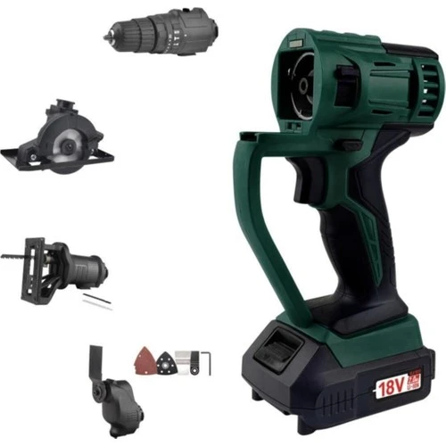 KLpro KLMS18-20 18 V 2 Ah Li-on Çift Akülü Darbeli Vidalama Multi Set