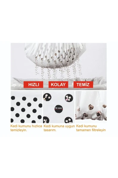 Kedi Kumu Temizleme Elekli Filtre 78x70 cm - 4