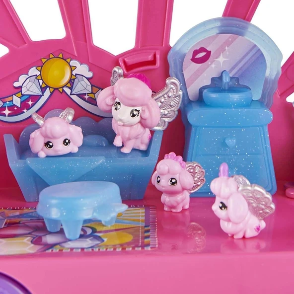 1038215 Hatchimals dönüşen Rainbow Cation karavan - 6