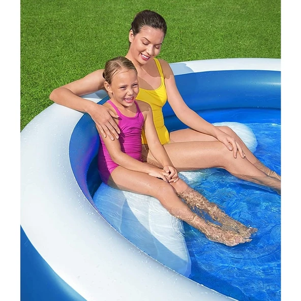 BESTWAY HAVUZ YUVARLAK GÖLGELİKLİ 241X140CM KZLBW54337 4125 - 3
