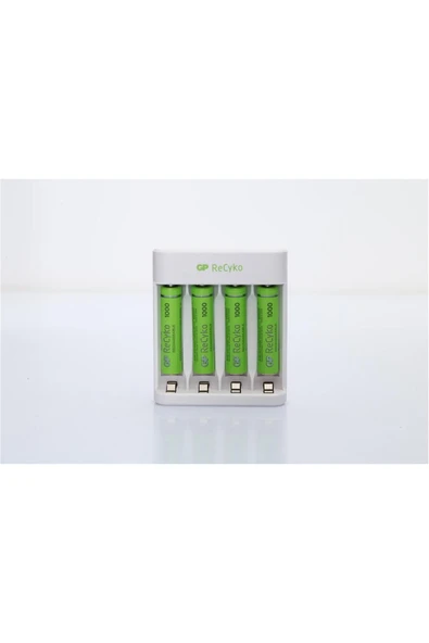 sofianta GP E411 Usb Şarj Cihaz + 4 Adet AAA 950 mAh Şarjlı İnce Kalem Pil - 2