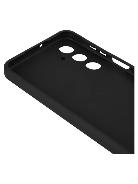 Samsung Galaxy A26 Kılıf Kamera Korumalı Esnek Mat Renkli Standart Siyah Silikon Kapak - Resim 2