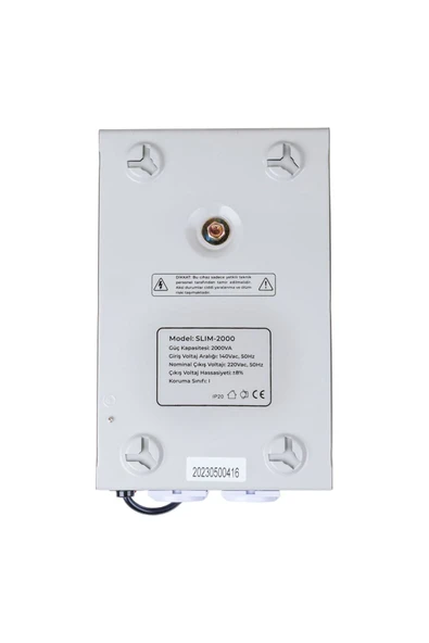 Powermaster SLIM-2000 OTOMATİK 1200 WATT 2000VA VOLTAJ REGÜLATÖRÜ (4397) - 3