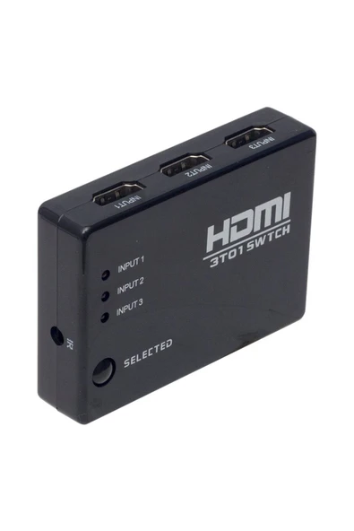 SAFE GROUP POWERMASTER PM-6853 3 GİRİŞ 1 ÇIKIŞ HDMI SWITCHER TOPLAYICI KUMANDALI ADAPTÖRSÜZ - 2