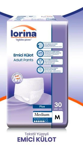 Lorina Emici Külot Orta Boy M 30'lu 4 Adet Hasta Bezi ürün görseli